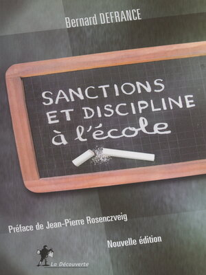 cover image of Sanctions et discipline à l'école